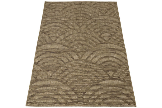 Dywan Sznurkowy Ella ST022A brown/brown Beż Brąz Wachlarze Outdoor