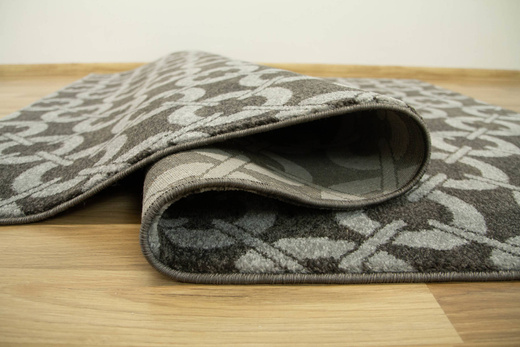 Dywan Fushe 2498 d.grey/l.grey Szary Grafit Kółka