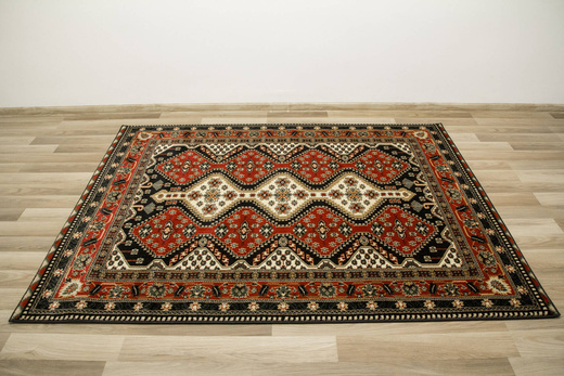 Dywan Ornamentowy Afgan 4358A black/red Czerwony Czarny Krem