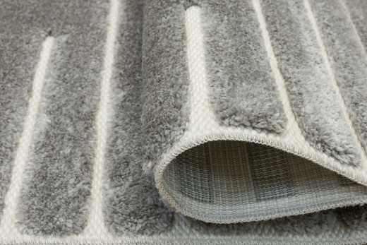 Dywan Shaggy Lula Soft IM43A CNFG4 Cream/Grey Szary Geometryczny Romby Kreski