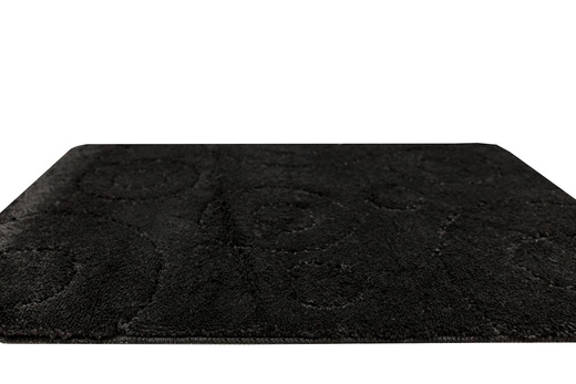 Dywanik Łazienkowy Antypoślizgowy Galaxy Black Czarny Koła