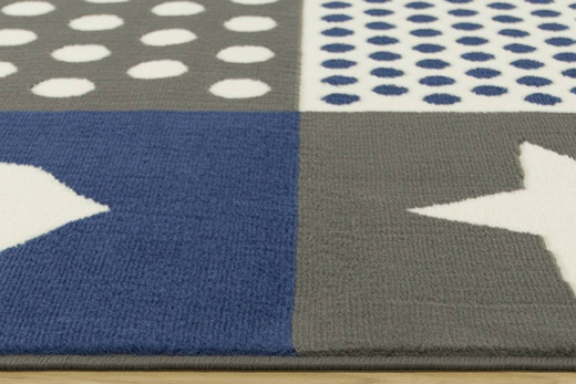 Dywan KIDS 533914/94915 grey/jeans patchwork