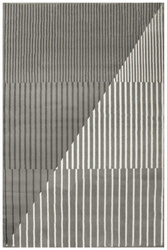 Dywan Victoria F497A l.grey/d.grey Szary Krem Lamele