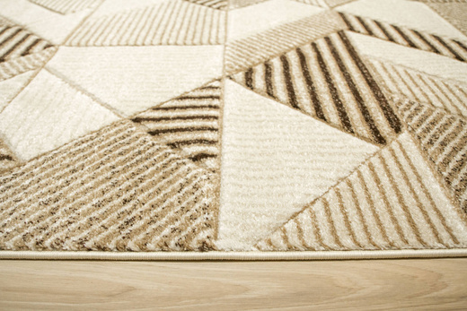 Dywan Amelia A632A cream/beige Beżowy Brązowy Geometryczny Linie Paski Kreski