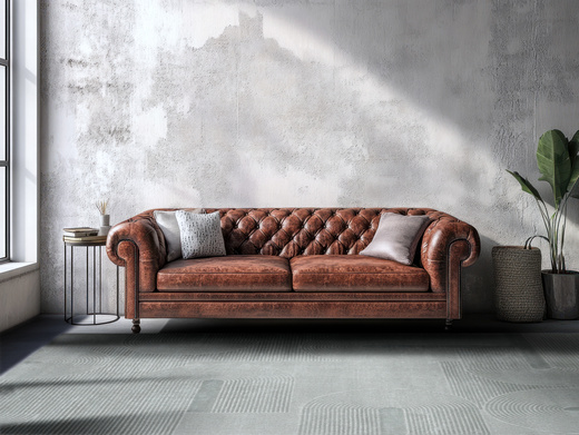 Dywan Misha J087A l.grey/d.grey Szary Półkola Linie