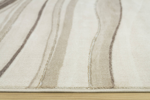 Dywan Felix 9314A l.beige/d.beig Lśniący Marmur Krem Beż Fale