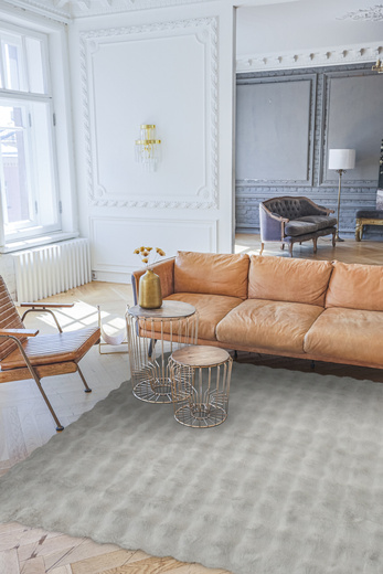 Dywan Oslo Bubble Taupe Szarobeżowy Rabbit Królik