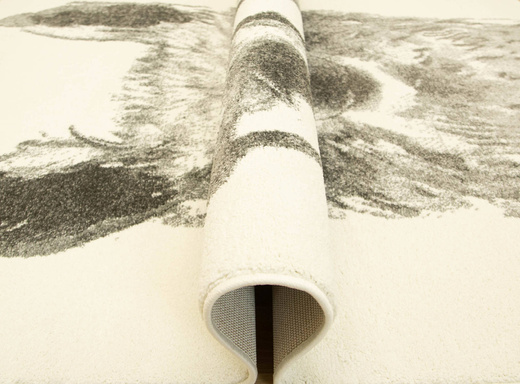 Dywan Dziecięcy Lima 9506A cream/l.grey Szary Krem Lama w Okularach