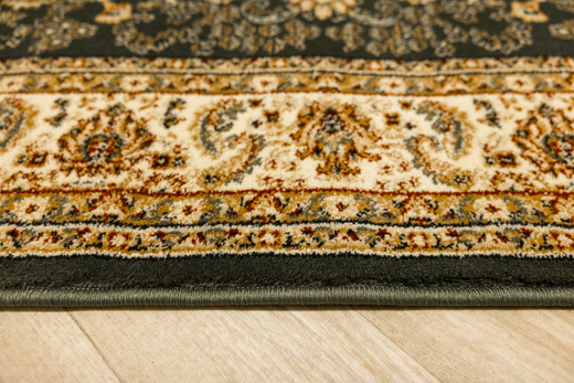 Dywan Super Rose D373A d.green/cream Ornament Medalion Zieleń