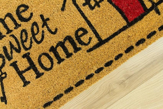 Antypoślizgowa Wycieraczka Kokos Tucan 2 Home Sweet Home