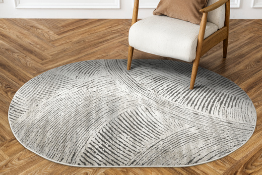 Dywan Owalny Matara P171A sp.antra/l.beO Beż Szary Kaszmir Linie