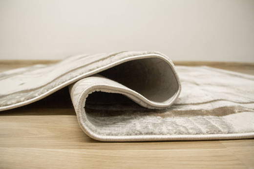 Dywan Adana J0067 White Krem Brąz z Ramką