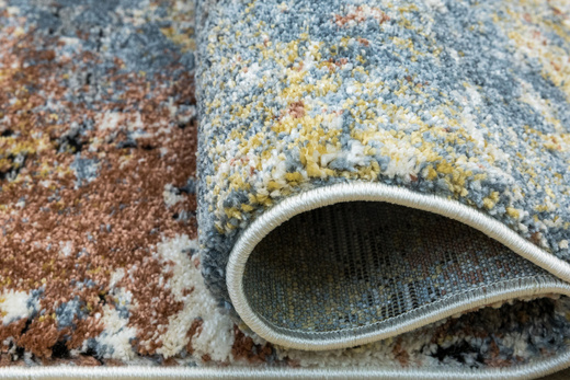 Dywan Bosa 8621A cream/somon Kremowy Miedziany Niebieski Abstrakcja