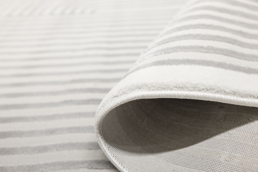 Dywan Selena GS007G Grey/Grey Szary Krem Paski Ksztalt