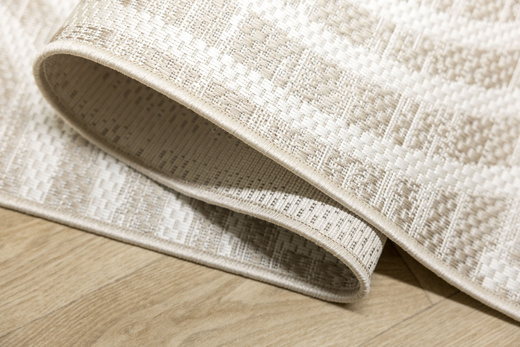 Dywan Sznurkowy Haga 03606E cream/vizon Beż Krem Geometria Outdoor