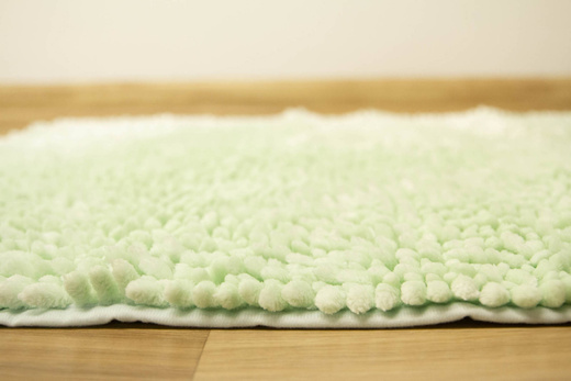 Antypoślizgowy Dywanik Łazienkowy Shiny Chenille Mięta