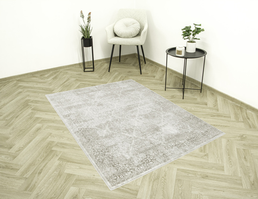 Lśniący Dywan Allora Plus 7754A cream/cream Ornament Beż Krem