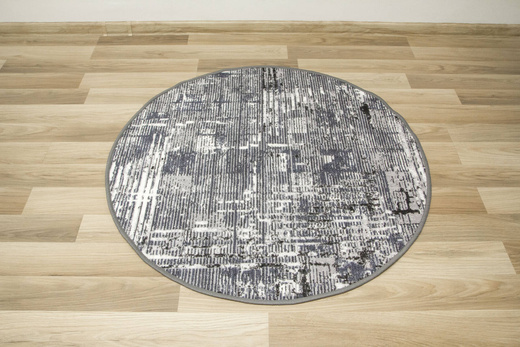 Antypoślizgowy Okrągły Dywan Astral 19 Szary Beton