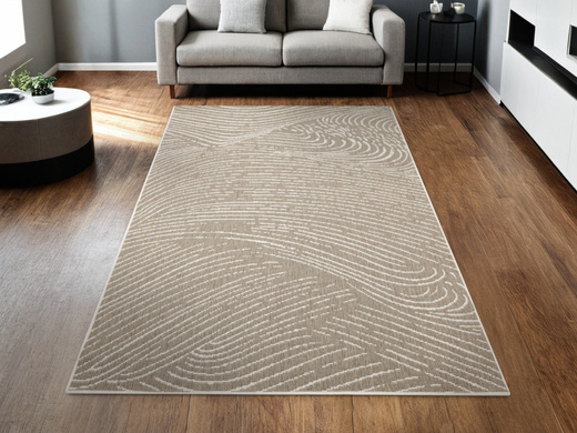 Dywan Dwustronny Sznurkowy Brussels 205784/10620 linen Jasny Beż Krem Liście Outdoor