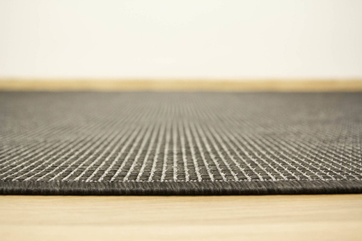 Dywan Dwustronny Sznurkowy Brussels 205664/11010 night silver Grafit Szary Pasy Outdoor