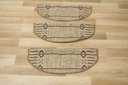 Nakładki Półokrągłe Sznurkowe Terra Aztec 04 Linie Beż Grafit