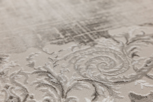 Dywan Nantes NT211A Vizon/Vizon Szarobeżowy Krem Ornament