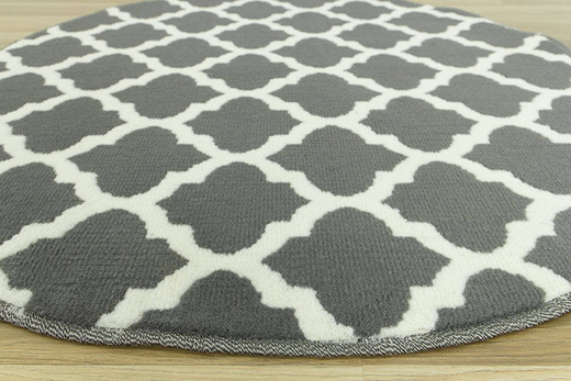 Okrągły Dywan Luna 503402/51911 koniczyna szara