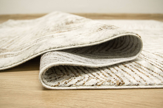 Dywan Modena 5297 bone/l.brown Krem Brąz Szary Liście Palm Marmur