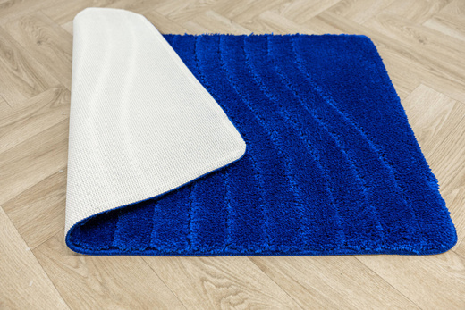 Dywanik Łazienkowy Antypoślizgowy Sara Blue Niebieski Fale