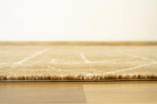 Wełniany Dywan Tempo-B Krats D.Gold Brąz Beż Krem Trójkąty