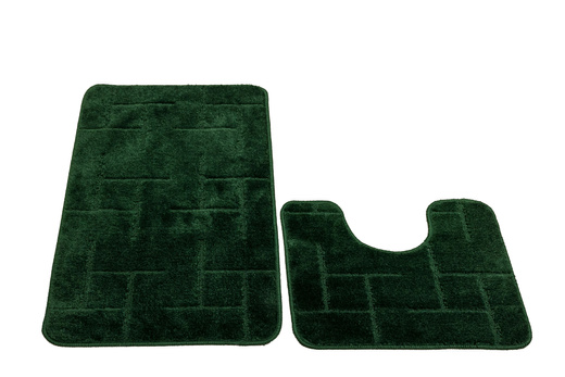 Komplet 2-częściowy Łazienkowy Teramo Green Butelkowa Zieleń