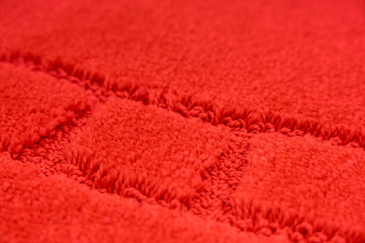 Dywanik Łazienkowy Antypoślizgowy Ocean Red Czerwony Owalny