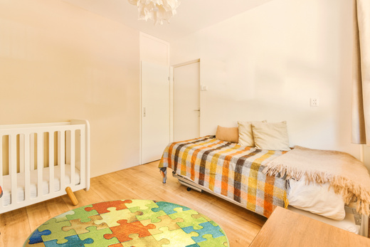 Okrągły Kolorowy Dywan Dziecięcy Puzzle Multicolor