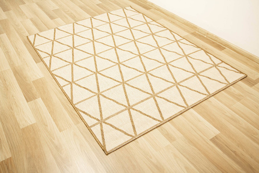 Dywan Płasko Tkany Natura PT 1994/10 Romby Trójkąty Beż