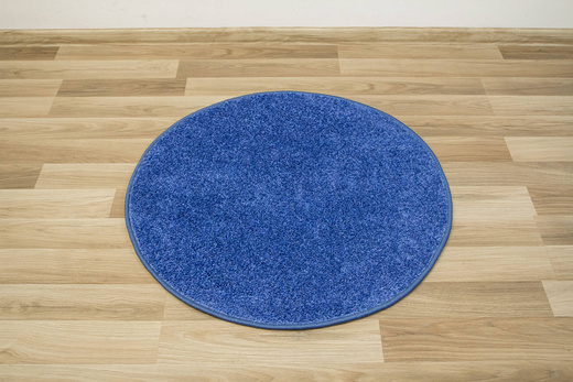 Okrągły Dywan Mabelie 817 Jeansowy Niebieski