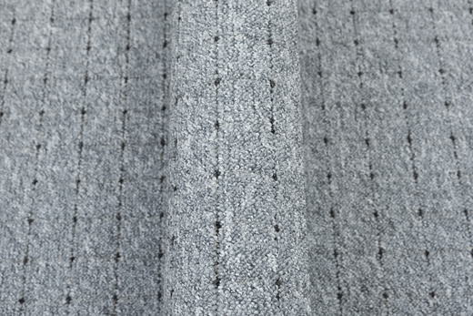 Okrągły Dywan Pętelkowy Zembla 73 Szary Grafit Kratka