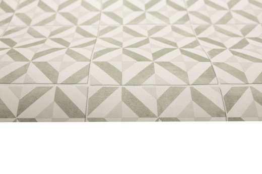 Wykładzina PCV Feelings Winslow 501 Mozaika Zieleń Krem szerokość 1,5 m