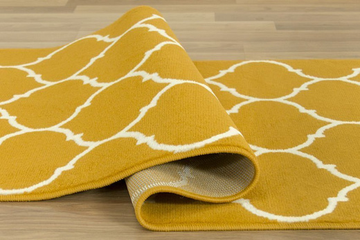 Chodnik luna 502682/89955 koniczyna musztardowa szerokość 150 cm