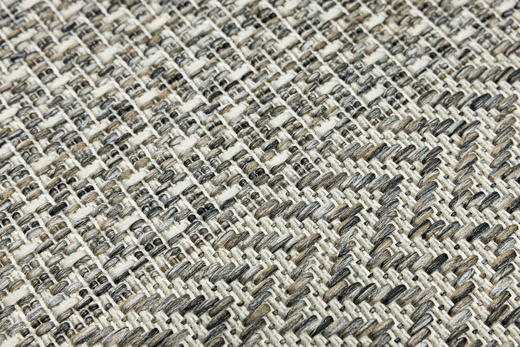 Chodnik Sznurkowy Jeans 19242/P91 Outdoor Beż Grafit Jodełka szerokość 80 cm