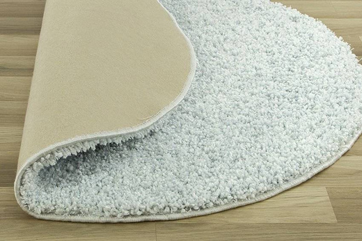 Okrągły Dywan Shaggy Allure 73 błękitno-szary