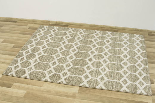 Dywan Dutch Level A167A beige Beż Krem Romby Plastry Miodu