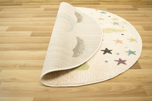 Okrągły Dywan Lima B070A cream/rose Jednorożec Krem