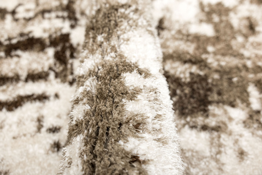 Dywan Shaggy Puffy P149 beige/d.vizion Beż Brąz Abstrakcja