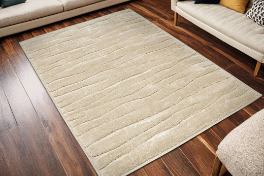 Dywan Shaggy Lula Soft IM15A Beige/Beige Pasy Beż