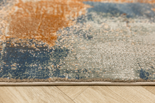 Dywan Argent 16434 O10 Orange Niebieski Pomarańczowy Tynk