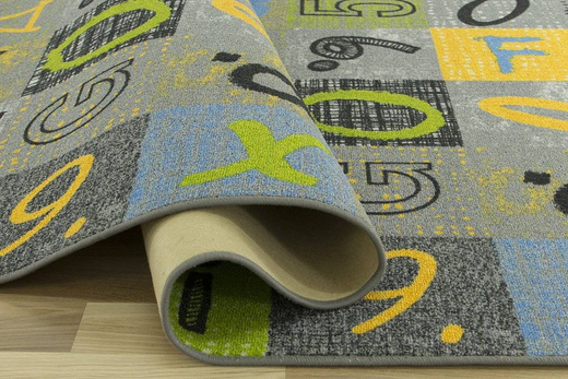 Wykładzina Dziecięca Blackboard Druk szerokość 2 m