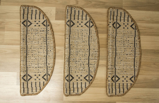 Nakładki Półokrągłe Sznurkowe Terra Aztec 04 Linie Beż Grafit