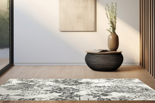 Dywan Argent 14721 U11 Blue Krem Szery Niebieski Ornament