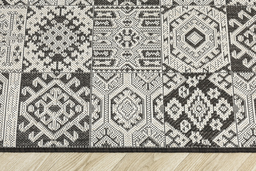 Antypoślizgowy Dywan FLEX 19636/91 Brąz Beż Patchwork