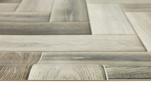 Wykładzina PCV Bartesa Diana Wood 267M Jodełka Beż Krem szerokość 1 m